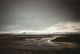 South of Iceland, off the Ring Road, looking north, late afternoon in winter 2001