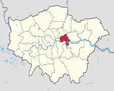 Tower Hamlets na mapě