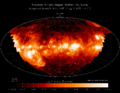 Image 75The distribution of ionized hydrogen (known by astronomers as H II from old spectroscopic terminology) in the parts of the Galactic interstellar medium visible from the Earth's northern hemisphere as observed with the Wisconsin Hα Mapper (Haffner et al. 2003) harv error: no target: CITEREFHaffnerReynoldsTufteMadsen2003 (help). (from Interstellar medium)