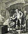 After (Nachher). Radierung mit Kupferstich (1736)