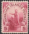 Republik Hawaii, Briefmarke zu 5 Cent, 1894