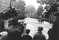 Würschnitzhochwasser 1954 Höhe Lichtensteiner Straße in Niederwürschnitz