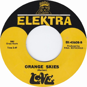 <span class="mw-page-title-main">Orange Skies</span> 1966 single by Love