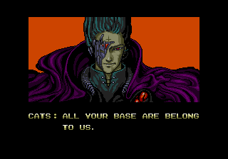 <span class="mw-page-title-main">All your base are belong to us</span> Internet meme from a video game