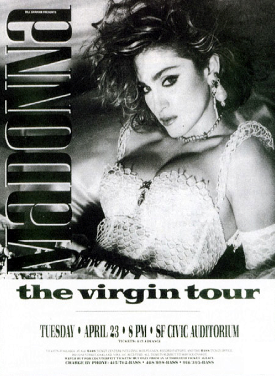 <span class="mw-page-title-main">The Virgin Tour</span> 1985 concert tour by Madonna