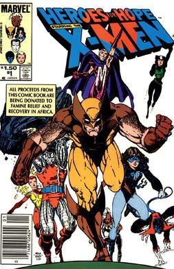 <i>Heroes for Hope</i> 1985 Marvel comic book