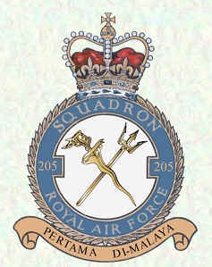 <span class="mw-page-title-main">No. 205 Squadron RAF</span> Defunct flying squadron of the Royal Air Force