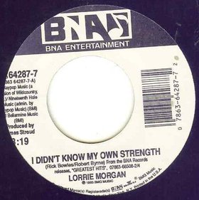 I Didnt Know My Own Strength (Lorrie Morgan song) 1995 single by Lorrie Morgan