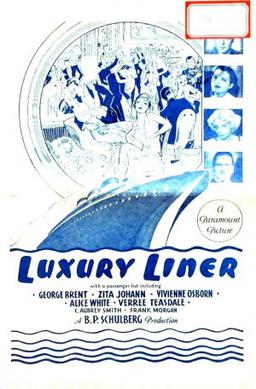 <i>Luxury Liner</i> (1933 film) 1933 American drama film directed by Lothar Mendes