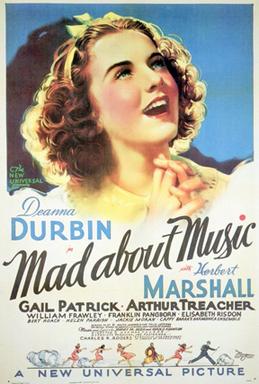 <i>Mad About Music</i> 1938 film by Norman Taurog, Bruce Manning, Joe Pasternak