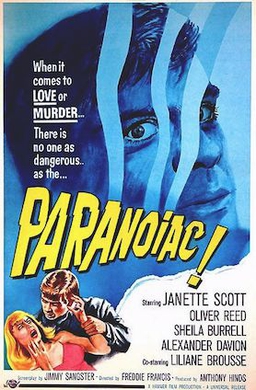 <i>Paranoiac</i> (film) 1963 British film by Freddie Francis