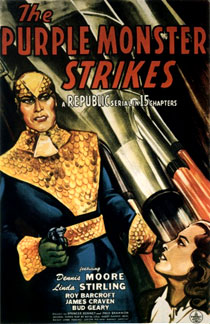 <i>The Purple Monster Strikes</i> 1945 film by Fred C. Brannon, Spencer Gordon Bennet