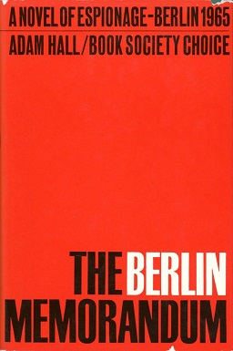 <i>The Berlin Memorandum</i> 1965 spy novel