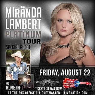 Platinum Tour 2014–16 concert tour by Miranda Lambert