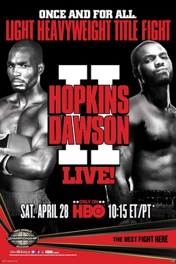 <span class="mw-page-title-main">Bernard Hopkins vs. Chad Dawson II</span> Boxing competition