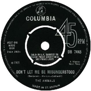 <span class="mw-page-title-main">Don't Let Me Be Misunderstood</span> 1964 song by Nina Simone