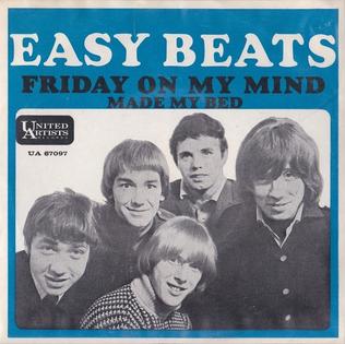 <span class="mw-page-title-main">Friday on My Mind</span> 1966 single by The Easybeats