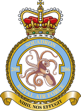 <span class="mw-page-title-main">No. 206 Squadron RAF</span> Flying squadron of the Royal Air Force