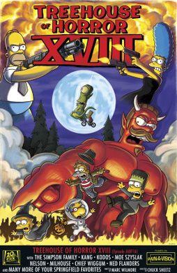 <span class="mw-page-title-main">Treehouse of Horror XVIII</span> 5th episode of the 19th season of The Simpsons