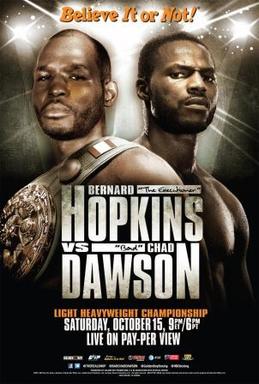 <span class="mw-page-title-main">Bernard Hopkins vs. Chad Dawson</span> Boxing competition