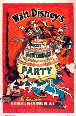 <i>Mickeys Birthday Party</i> 1942 Mickey Mouse cartoon