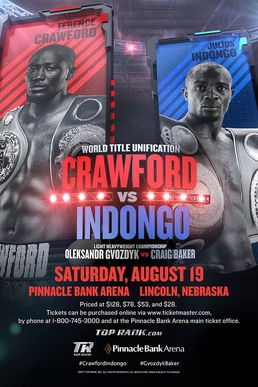 <span class="mw-page-title-main">Terence Crawford vs. Julius Indongo</span> Boxing competition