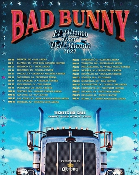 <span class="mw-page-title-main">El Último Tour del Mundo 2022</span> 2022 concert tour by Bad Bunny