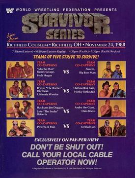 <span class="mw-page-title-main">Survivor Series (1988)</span> World Wrestling Federation pay-per-view event