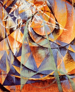 <i>Mercury Passing Before the Sun</i> Series of paintings by Giacomo Balla