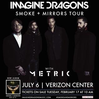 <span class="mw-page-title-main">Smoke + Mirrors Tour</span> 2015–16 concert tour by Imagine Dragons