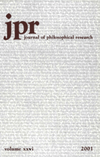 <i>Journal of Philosophical Research</i> Academic journal