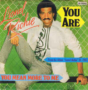 <span class="mw-page-title-main">You Are (Lionel Richie song)</span> 1983 single by Lionel Richie