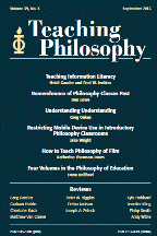 <i>Teaching Philosophy</i> Academic journal