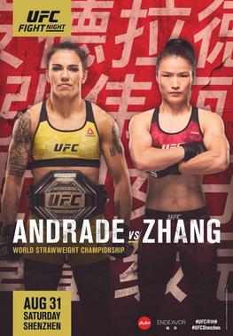 <span class="mw-page-title-main">UFC Fight Night: Andrade vs. Zhang</span> UFC mixed martial arts event in 2019