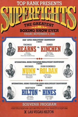 <span class="mw-page-title-main">Thomas Hearns vs. James Kinchen</span> Boxing match