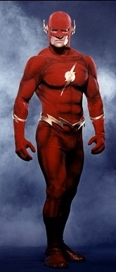 John Wesley Shipp as the titular protagonist of the television series The Flash. The Flash (John Wesley Shipp).jpg