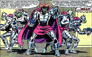 <span class="mw-page-title-main">Badoon</span> Fictional species in Marvel Comics