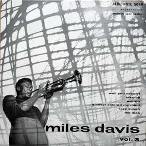 <i>Miles Davis, Volume 3</i> 1954 studio album by Miles Davis