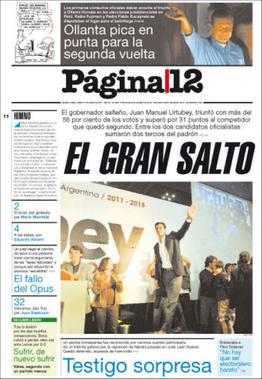 <i>Página 12</i> Daily newspaper based in Argentina