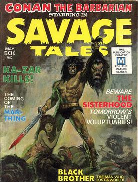 <i>Savage Tales</i> Three different American comics series