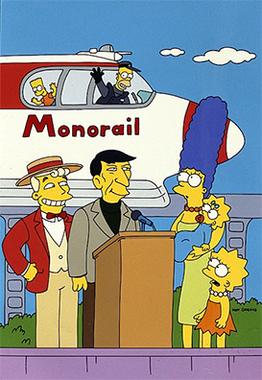 <span class="mw-page-title-main">Marge vs. the Monorail</span> 12th episode of the 4th season of The Simpsons