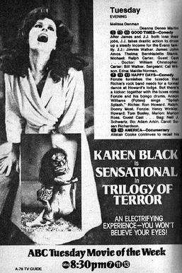 <i>Trilogy of Terror</i> 1975 television film by Dan Curtis