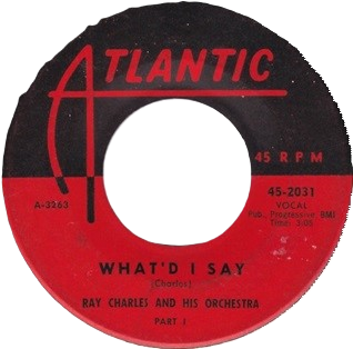 <span class="mw-page-title-main">What'd I Say</span> 1959 single by Ray Charles