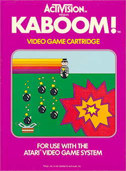 <i>Kaboom!</i> (video game) 1981 action game