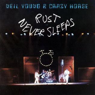 <i>Rust Never Sleeps</i> 1979 studio album with live recordings by Neil Young with Crazy Horse