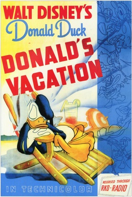 <i>Donalds Vacation</i> 1940 Donald Duck cartoon