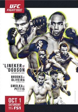 <span class="mw-page-title-main">UFC Fight Night: Lineker vs. Dodson</span> UFC mixed martial arts event in 2016