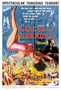 <i>Circus of Horrors</i> 1960 British film by Sidney Hayers