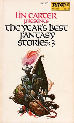 <i>The Years Best Fantasy Stories: 3</i> 1977 anthology edited by Lin Carter