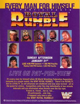 <span class="mw-page-title-main">Royal Rumble (1990)</span> World Wrestling Federation pay-per-view event